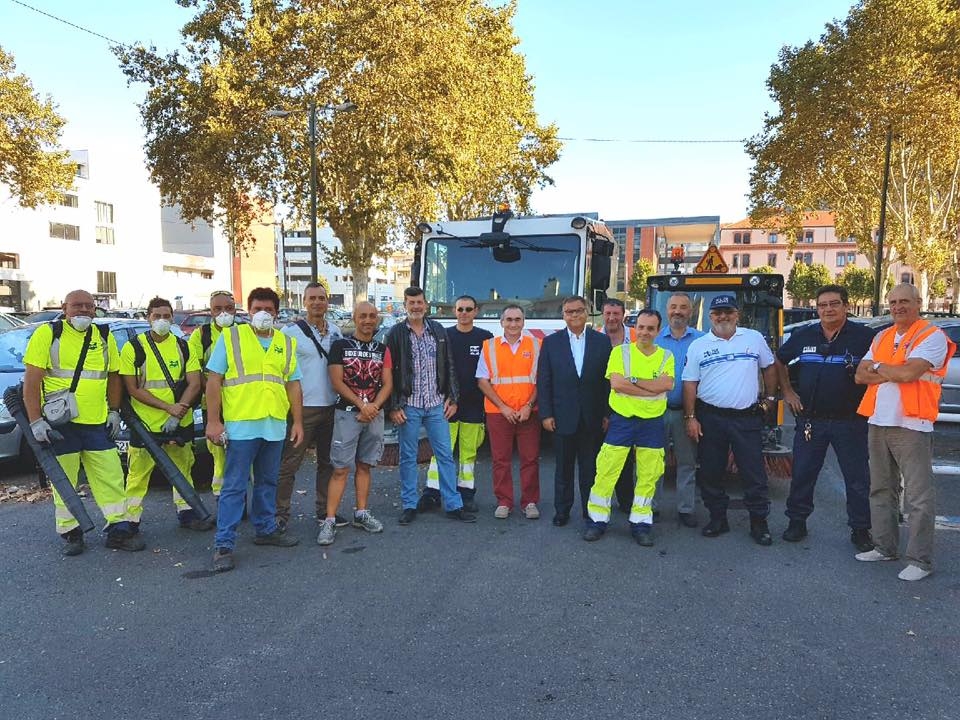 Opération propreté sur le site Saint Jean d'Angély